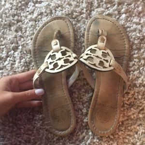 Very worn Tory Burch Miller 6 1/2